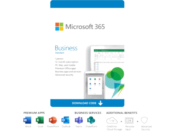 Microsoft 365 Business Standard - Subscription License - 1 Person - 1 Year